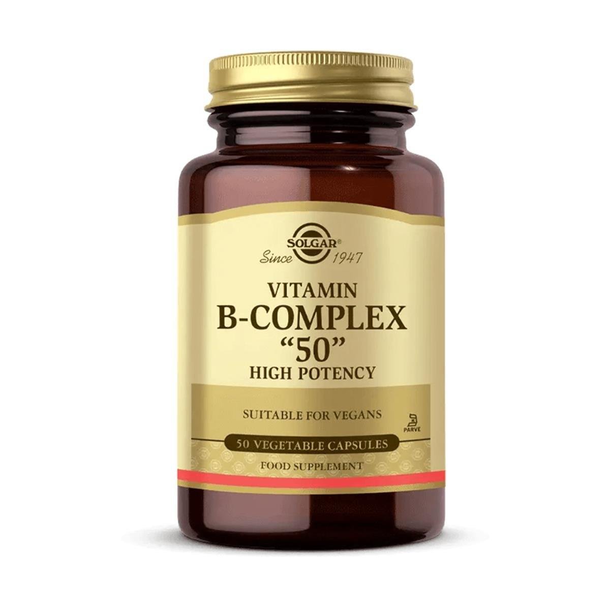 Solgar Vitamin B-Complex 50 MG 50 Kapsül