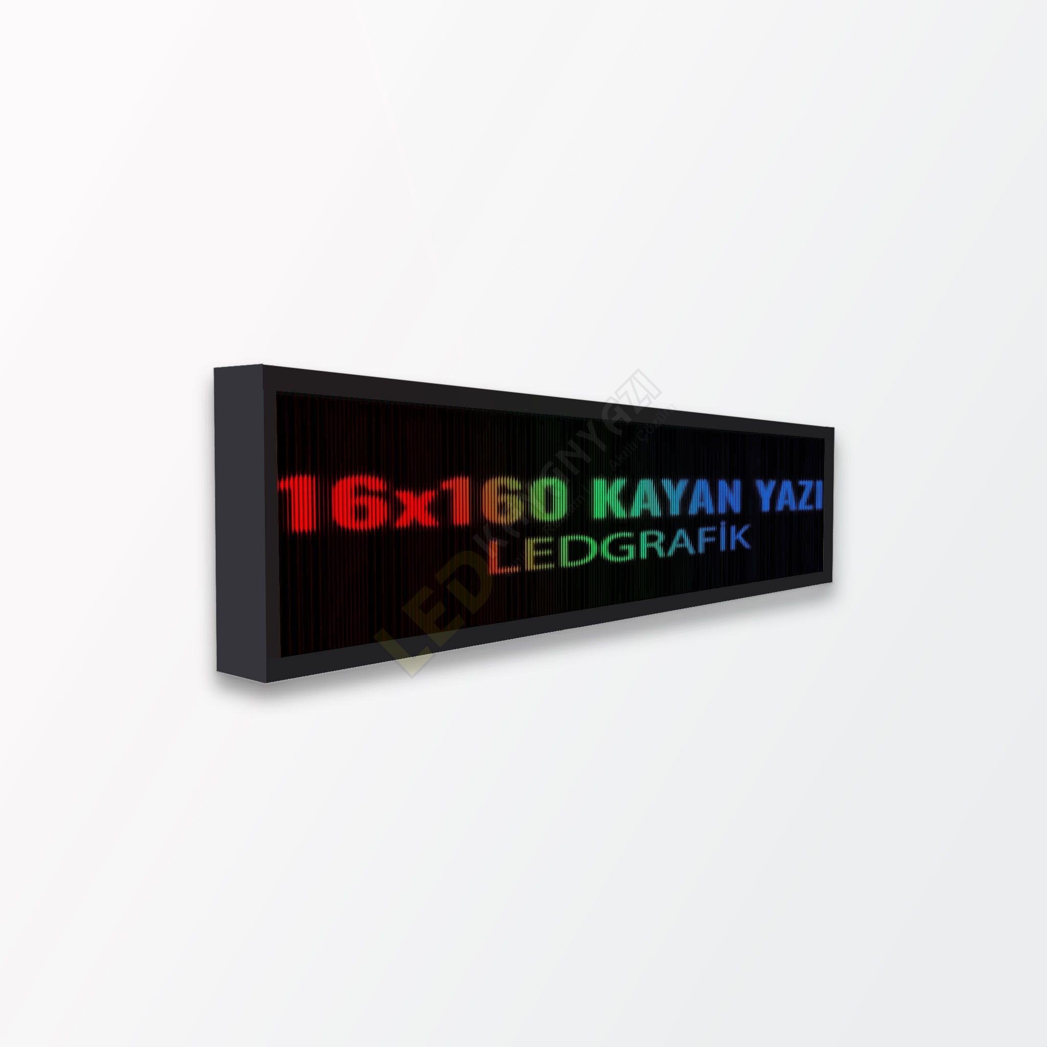 16X160 P10 Kayan Yazı Tek Yön