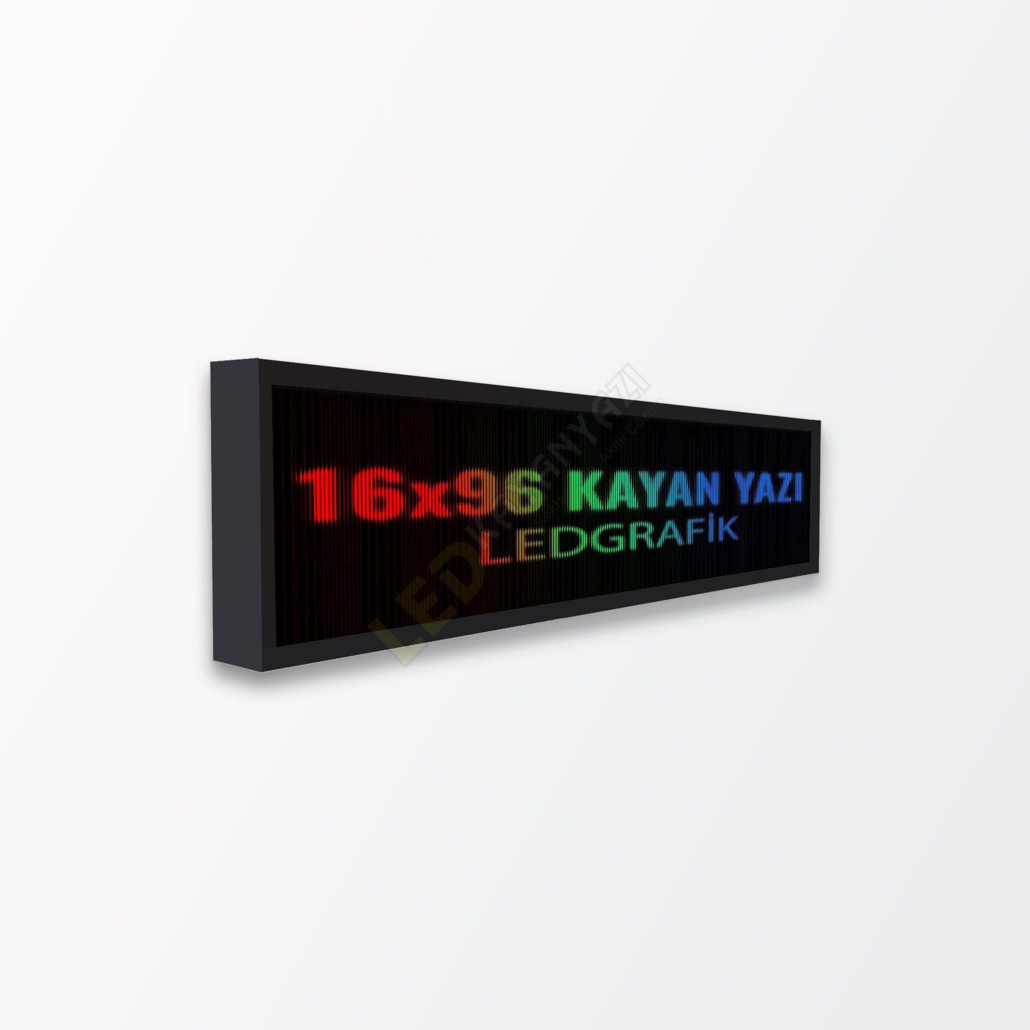 16X96 P10 Kayan Yazı Tek Yön