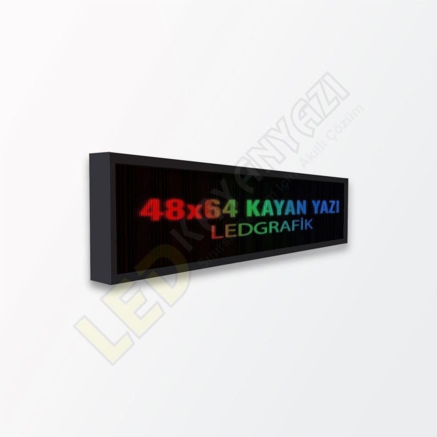 48X64 P10 Kayan Yazı Tek Yön
