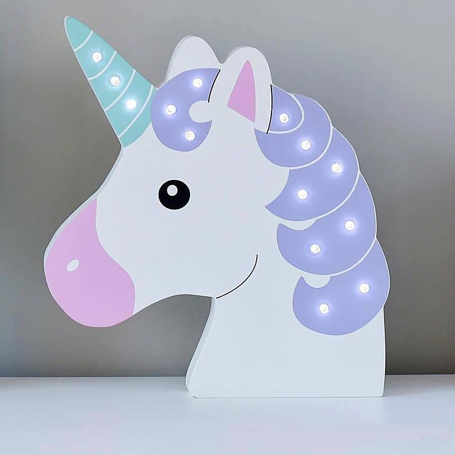 AHŞAP SÜS LED IŞIKLI UNICORN