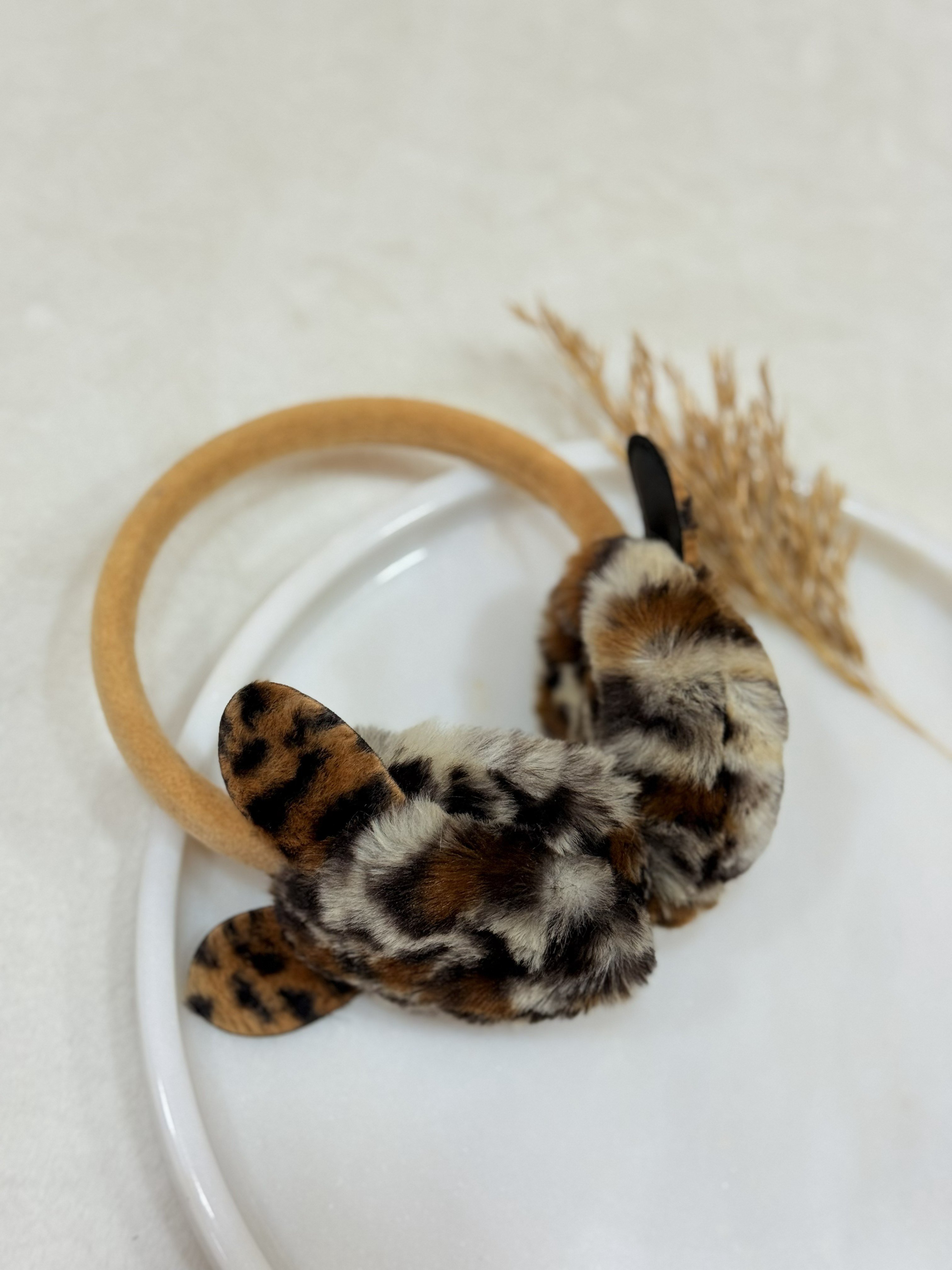 Leopar Desenli Kulaklık