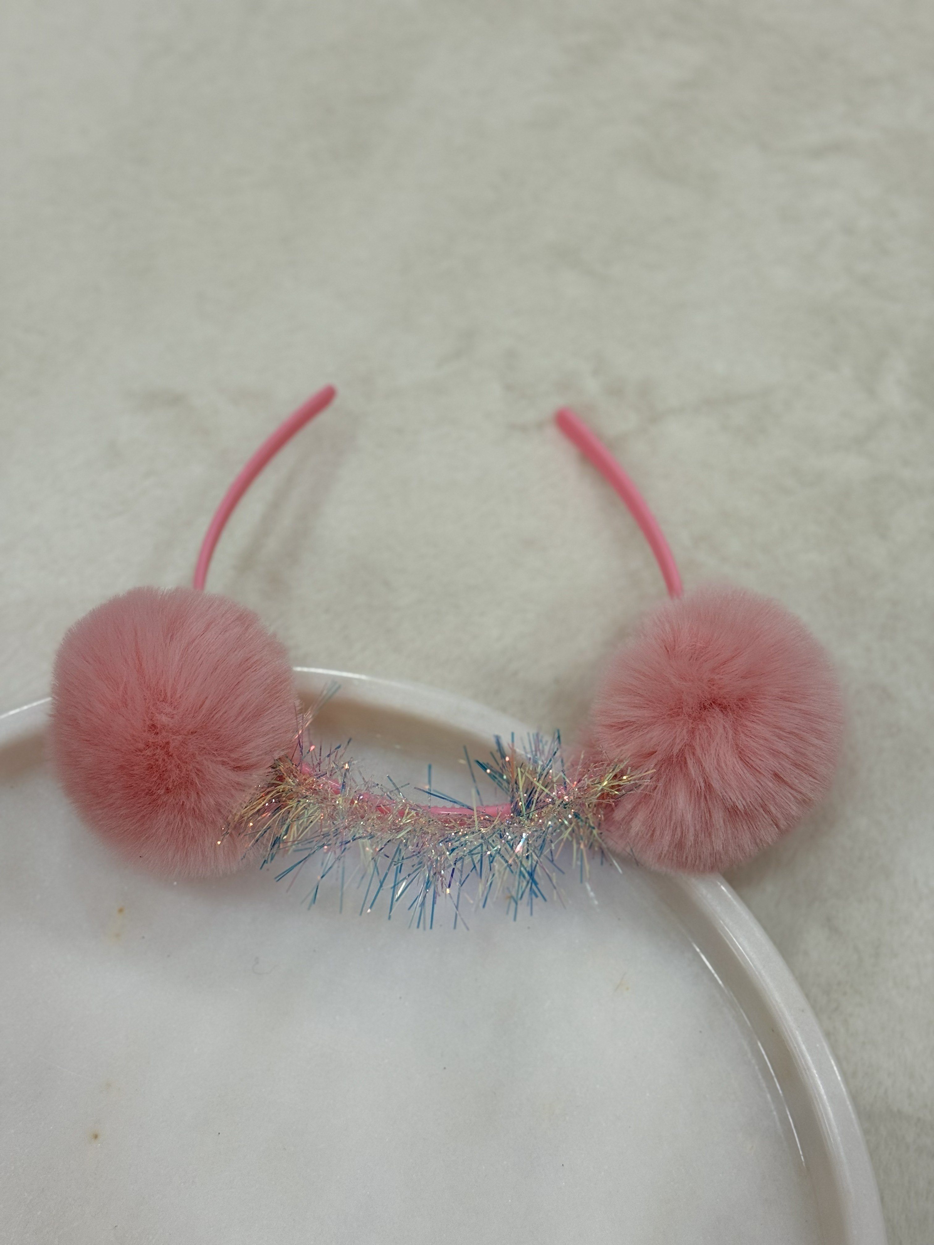 Pembe Ponpon Taç