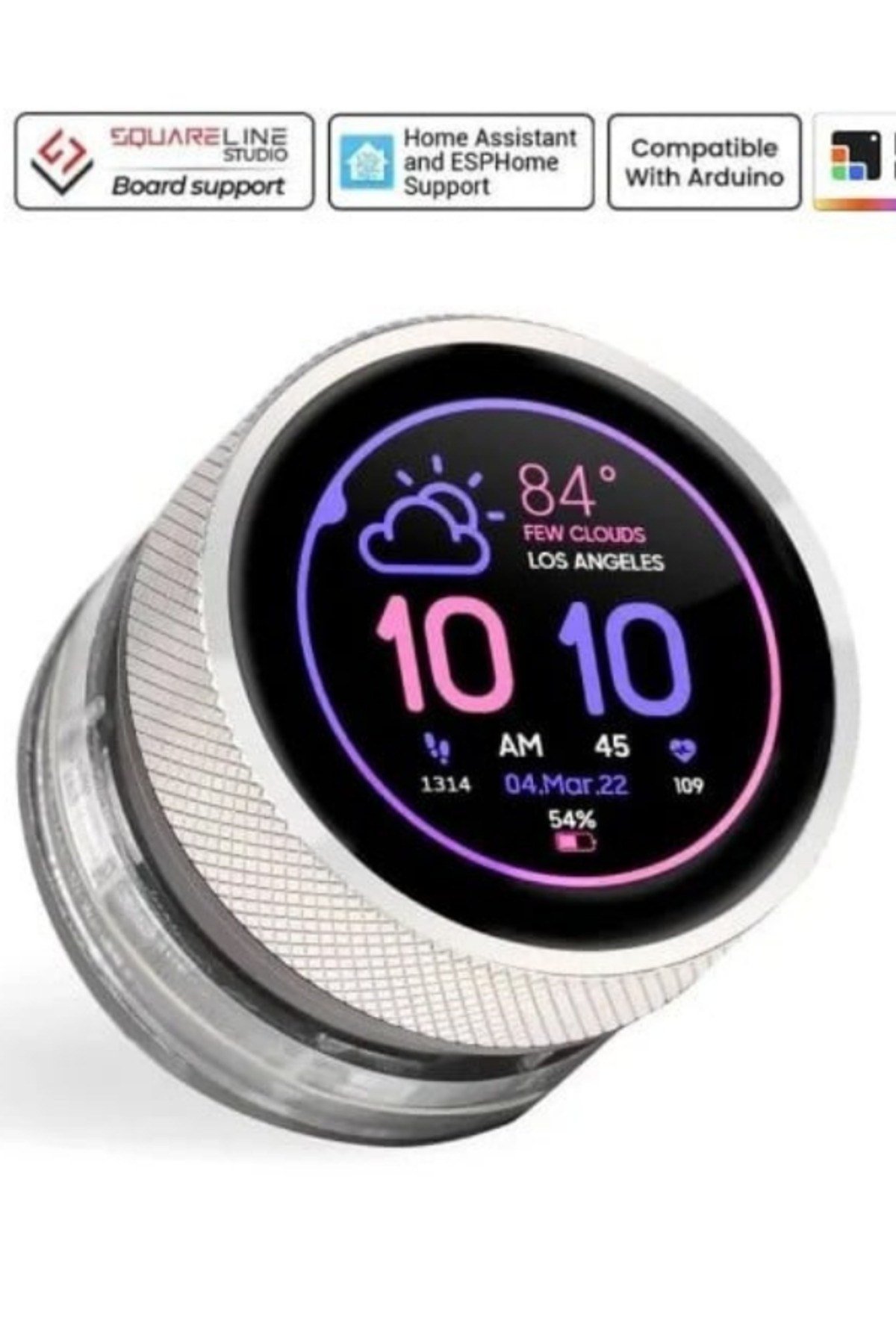 CrowPanel 1.28 İnç HMI Rotary ESP32 Yuvarlak Ekran