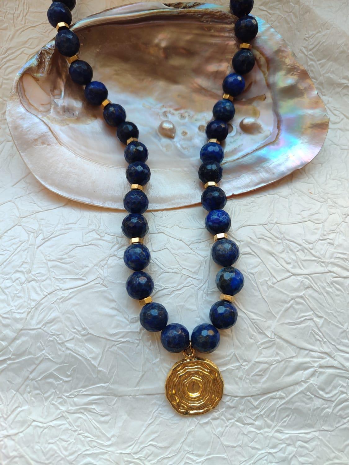 Lapis Lazuli Döngü Kolye