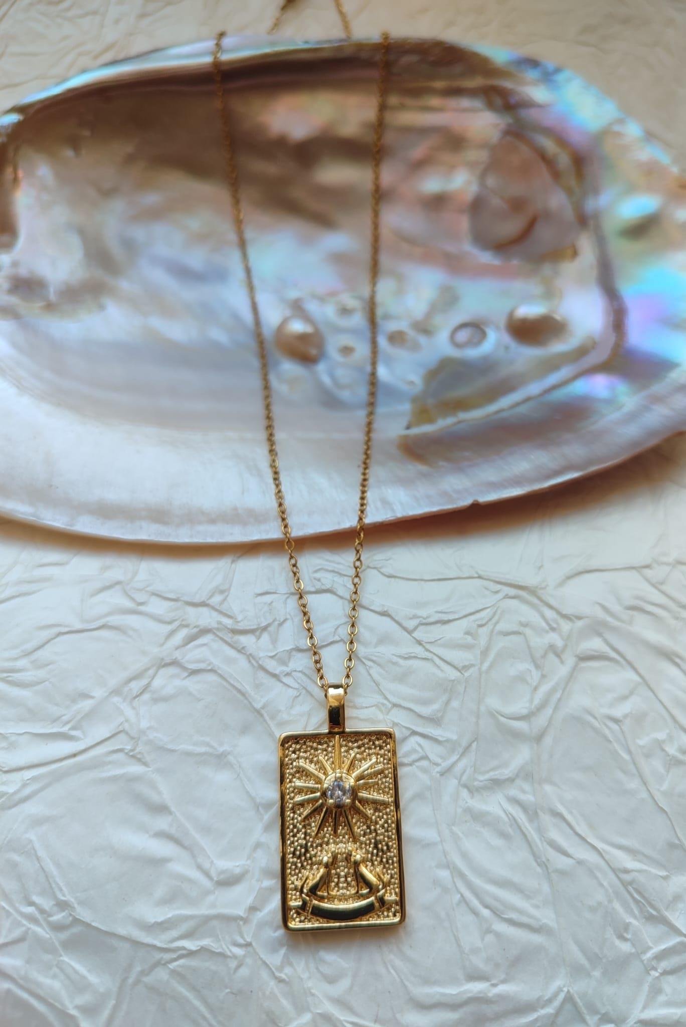 Taşlı Tarot Kolye 