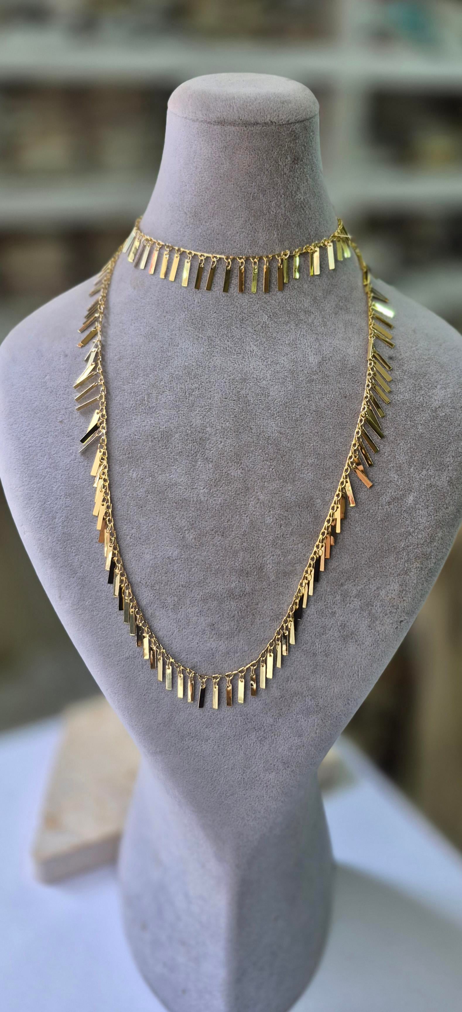 GOLD YAĞMUR KOLYE