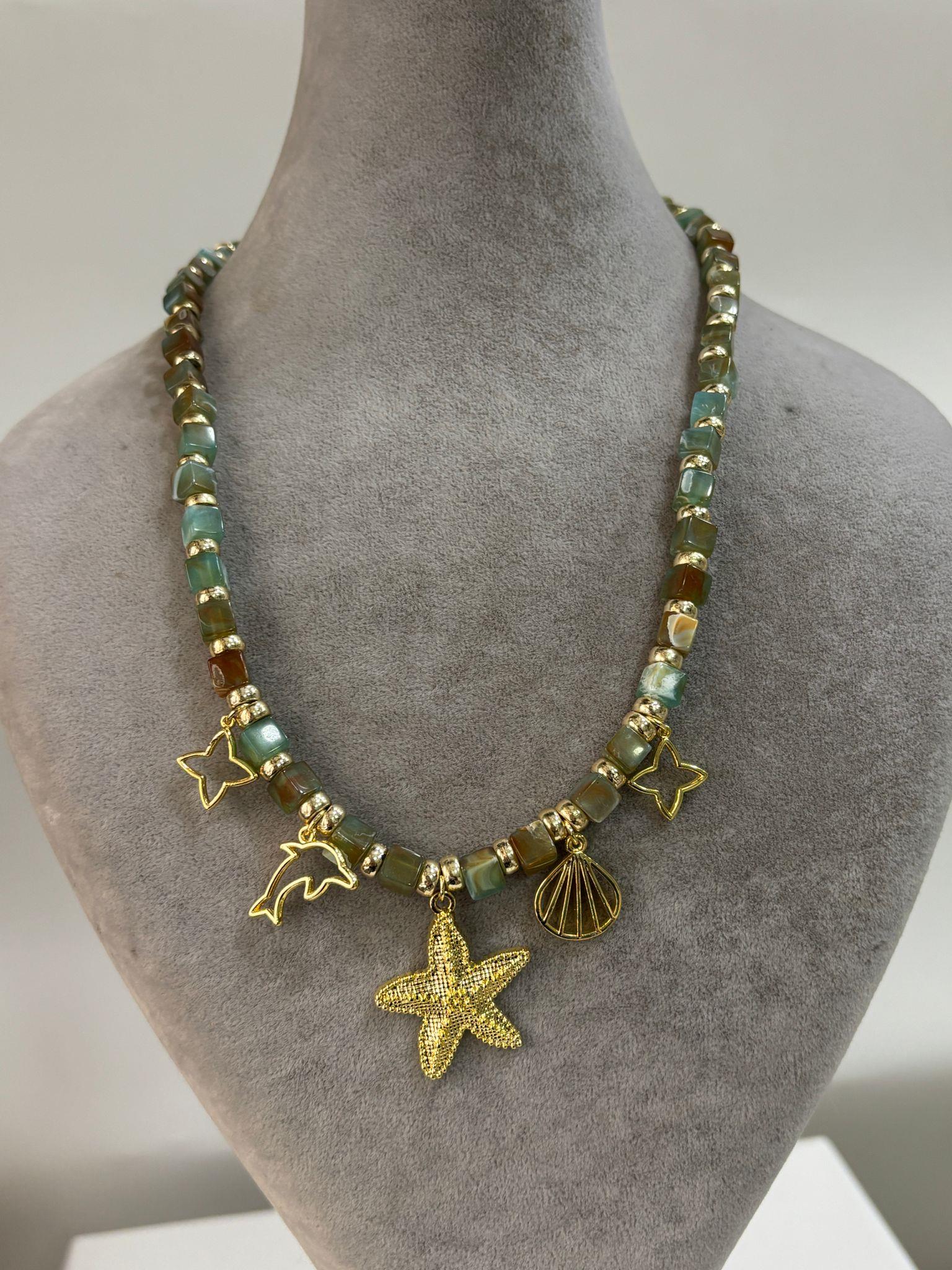 CHARM DETAYLI BONCUK KOLYE