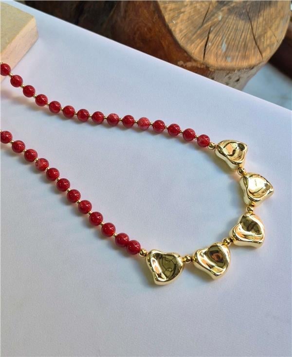 GOLD KALP BONCUK KOLYE 