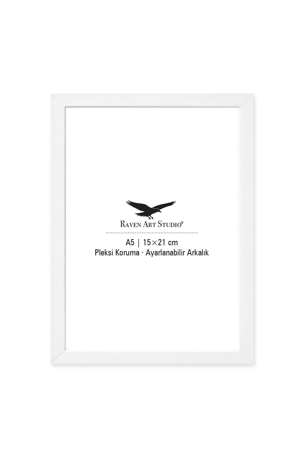 Ermitaj 15cm x 21cm Beyaz Resim Fotoğraf Belge Poster Evrak Çerçevesi Korumalı Kırılmaz Pleksi Cam