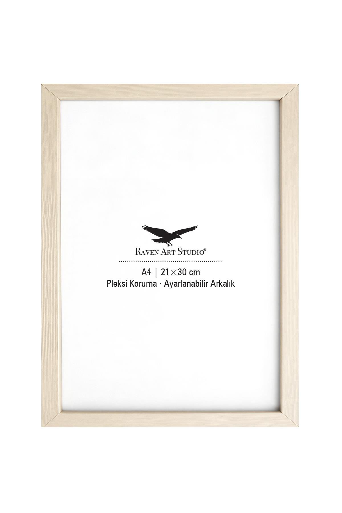 Ermitaj A4 Ebat 21cm x 30cm Sedef Resim Fotoğraf Belge Poster Evrak Çerçevesi Korumalı Kırılmaz Pleksi Cam