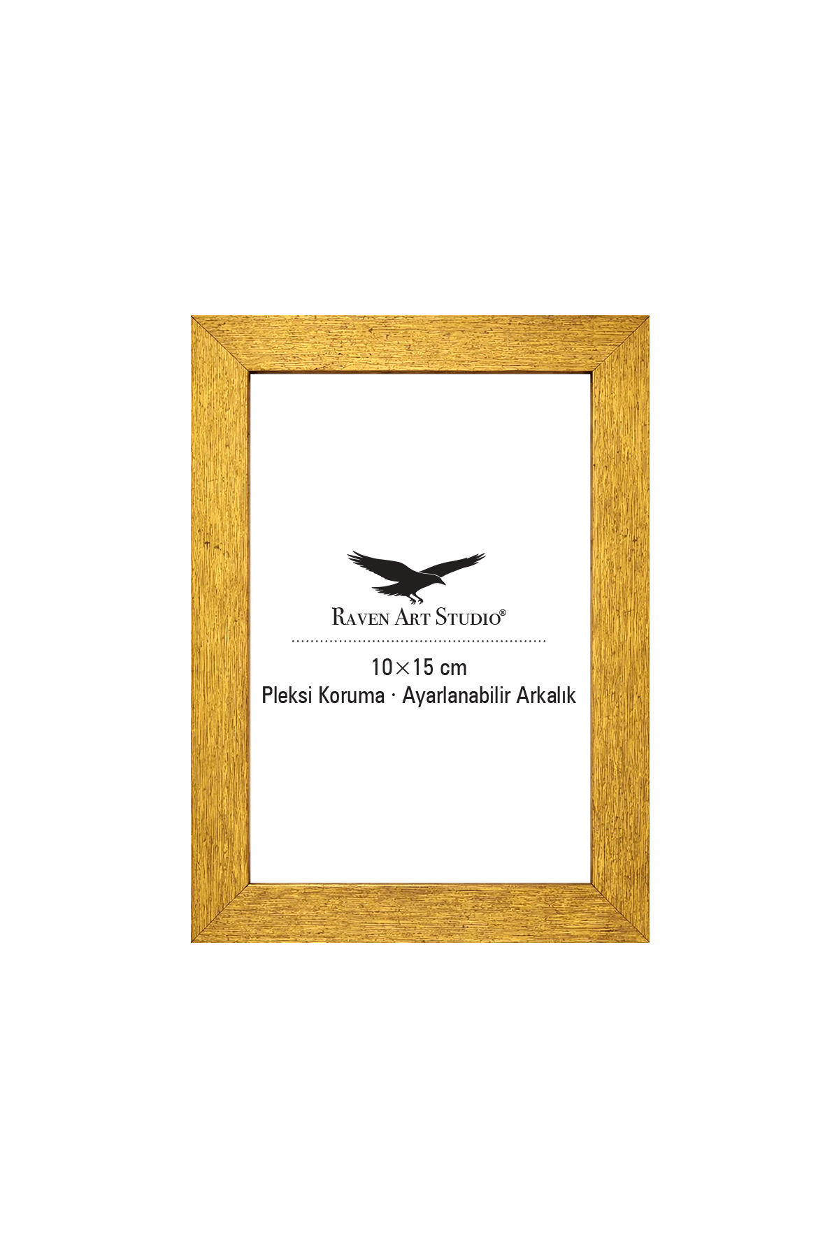 Louvre 10x15cm Antik Altın Resim Fotoğraf Belge Poster Evrak Çerçevesi Korumalı Kırılmaz Pleksi Cam