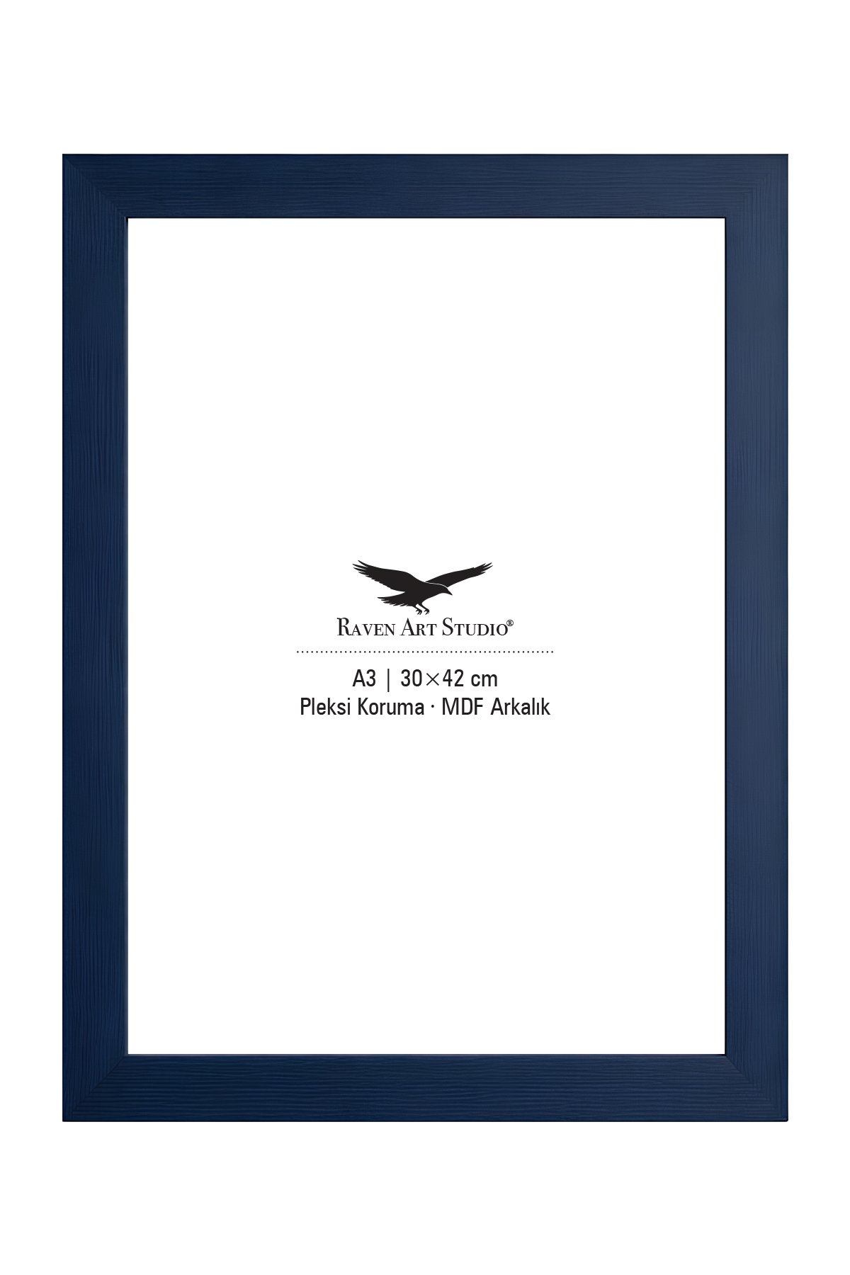 Louvre A3-30x42cm Lacivert Resim Fotoğraf Belge Poster Evrak Çerçevesi Korumalı Kırılmaz Pleksi Cam