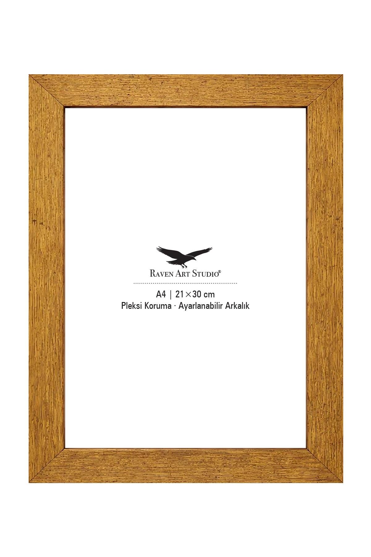 Modern A4-21x30cm Altın Resim Fotoğraf Belge Poster Evrak Çerçevesi Korumalı Kırılmaz Pleksi Cam