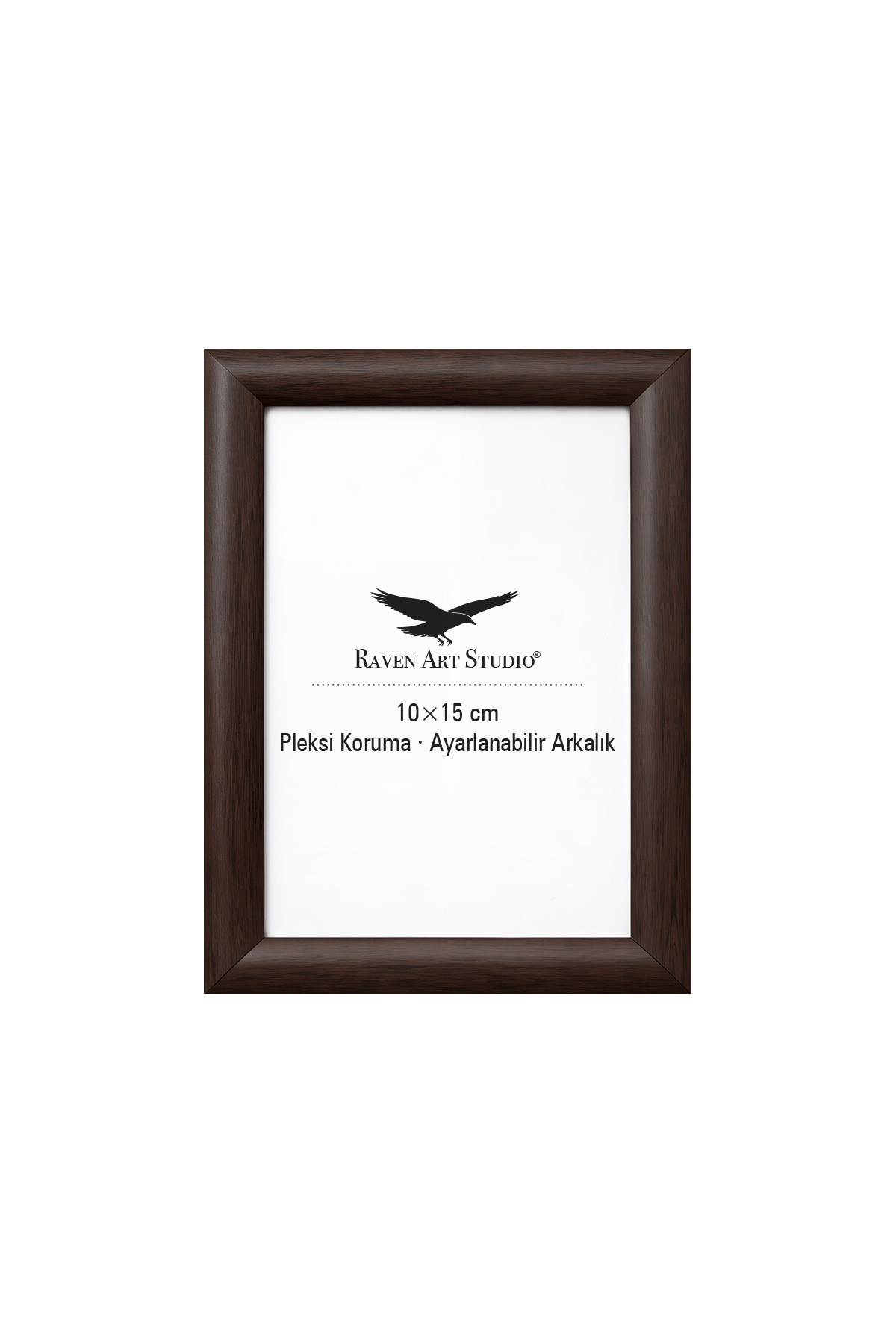 Pergamon 10x15cm Kahverengi Resim Fotoğraf Belge Poster Evrak Çerçevesi Korumalı Kırılmaz Pleksi Cam