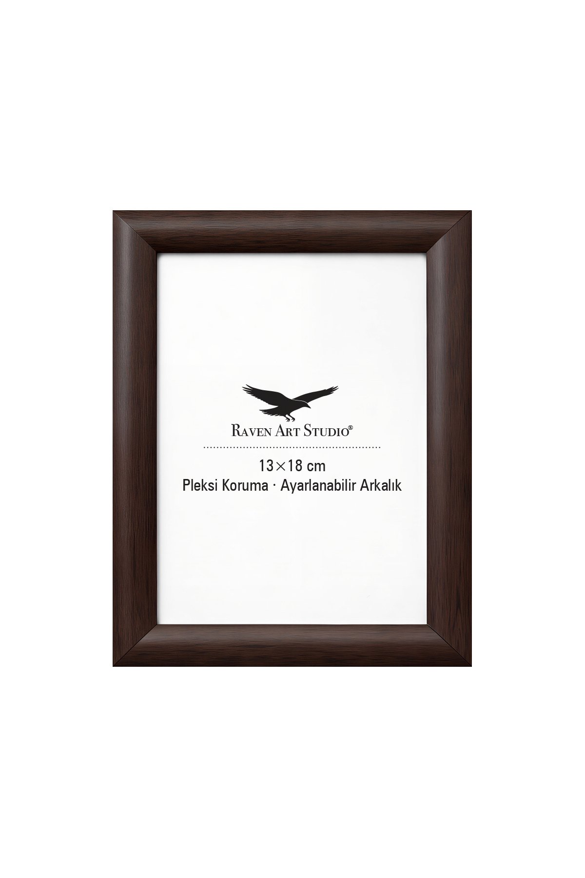 Pergamon 13x18cm Kahverengi Resim Fotoğraf Belge Poster Evrak Çerçevesi Korumalı Kırılmaz Pleksi Cam