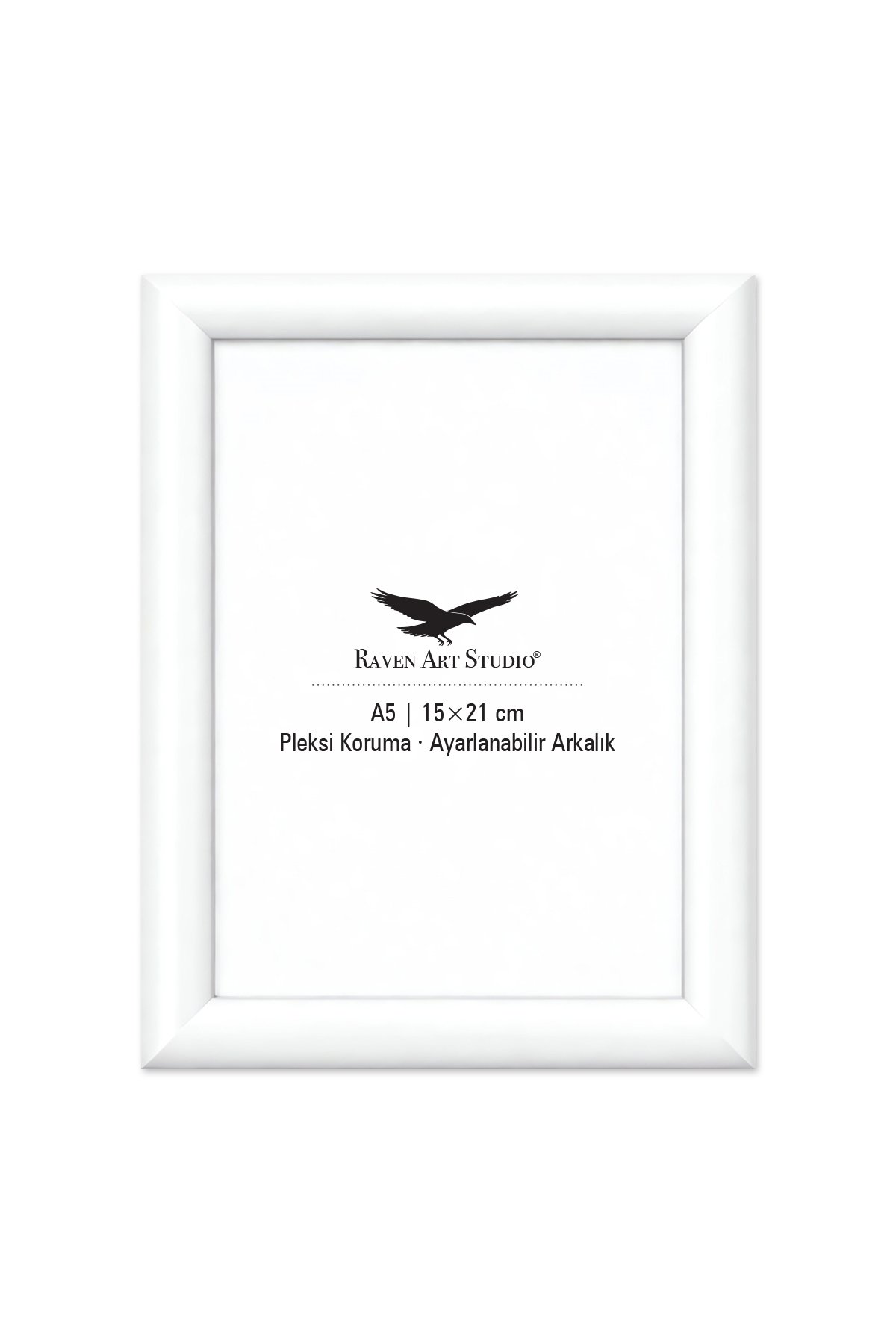 Pergamon 15x21cm Beyaz Resim Fotoğraf Belge Poster Evrak Çerçevesi Korumalı Kırılmaz Pleksi Cam