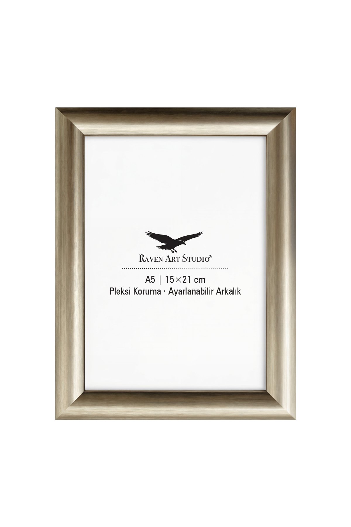 Pergamon 15x21cm Platin Resim Fotoğraf Belge Poster Evrak Çerçevesi Korumalı Kırılmaz Pleksi Cam