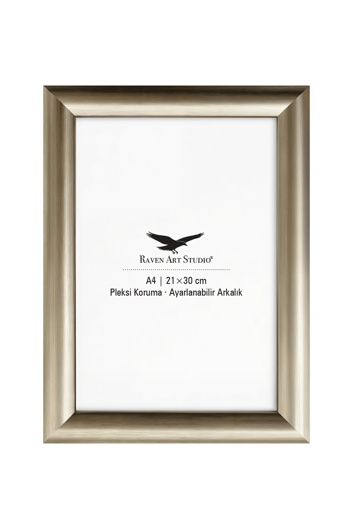 Pergamon A4-21x30cm Platin Resim Fotoğraf Belge Poster Evrak Çerçevesi Korumalı Kırılmaz Pleksi Cam