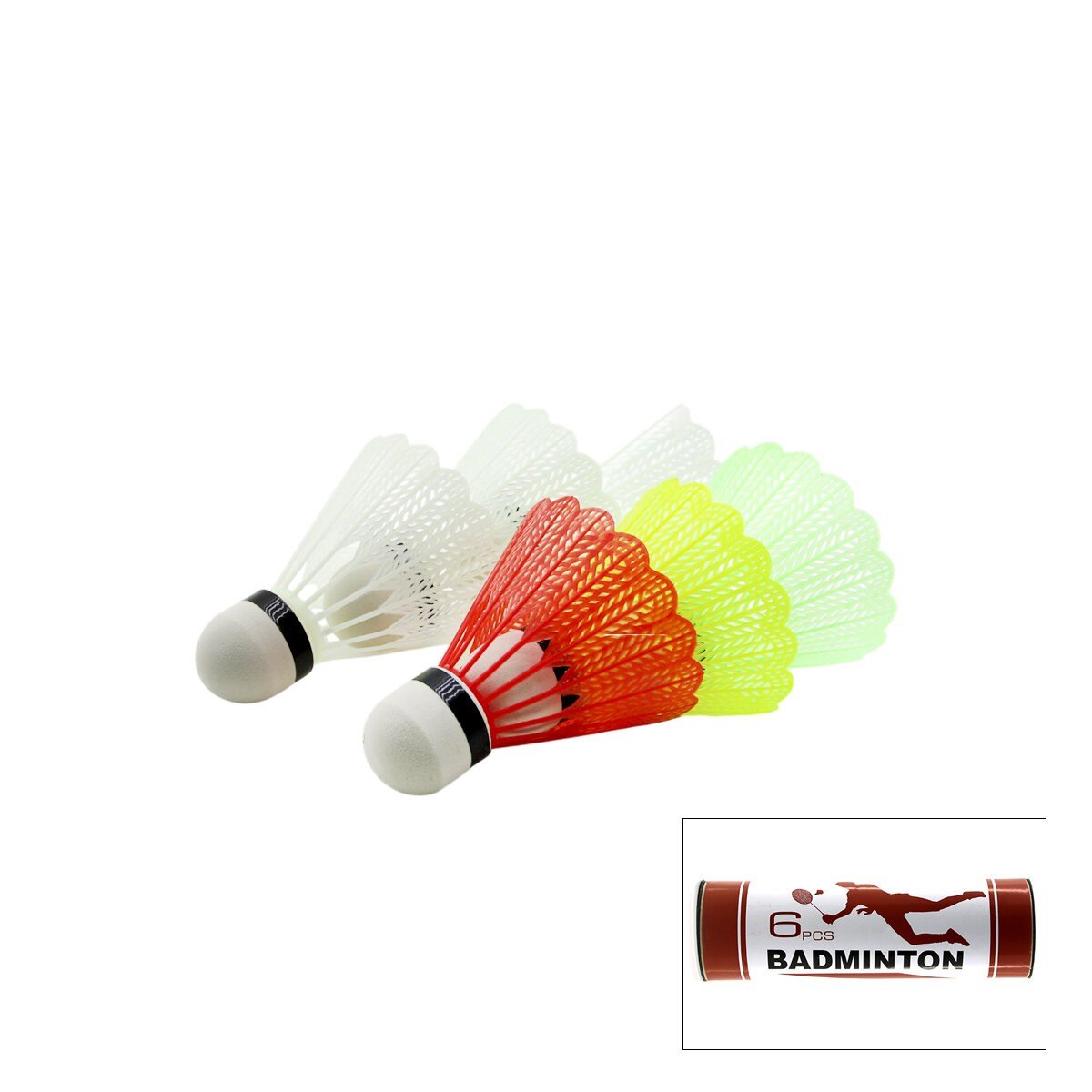 6PCS BADMİNTON TOPU RENKLİ (5293)