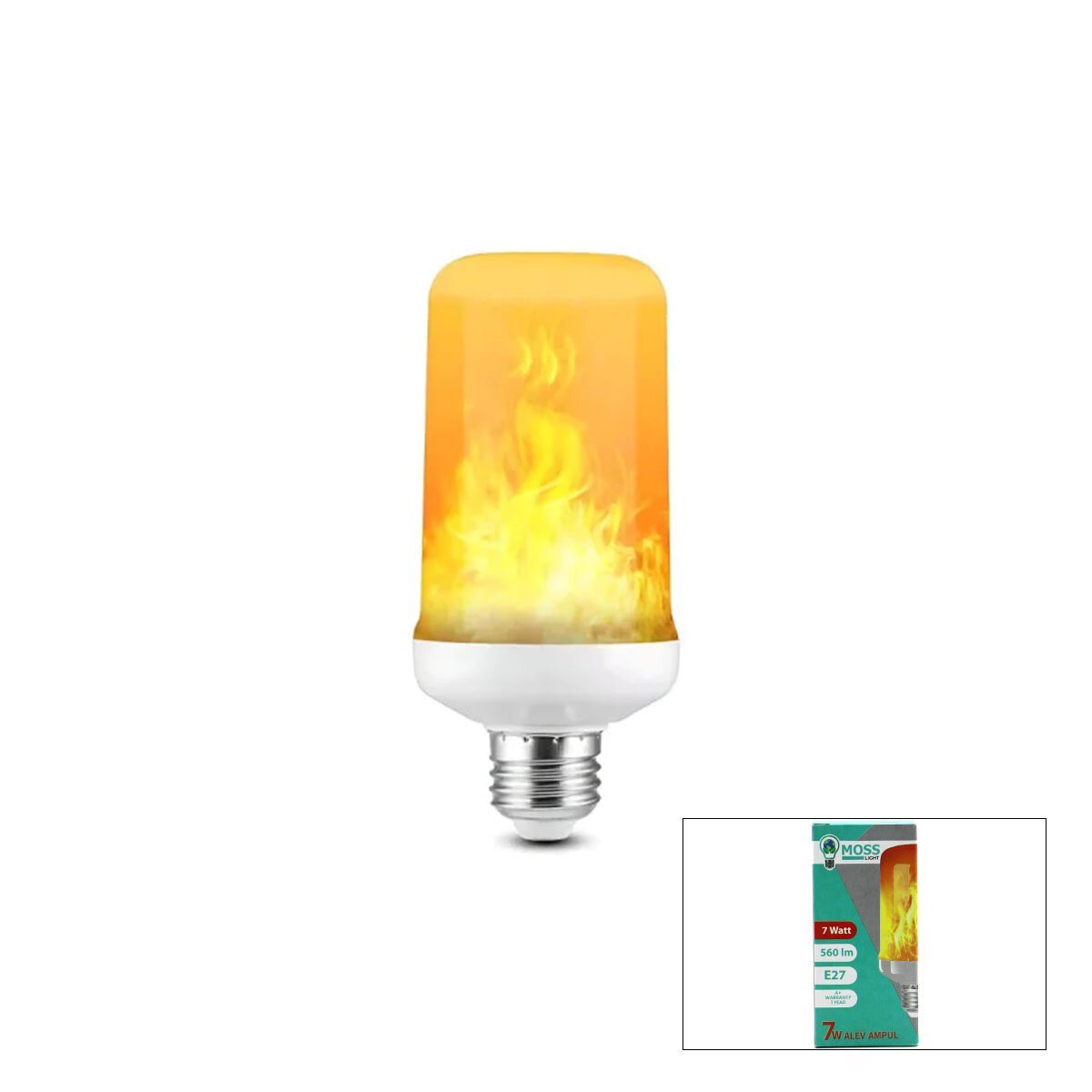 7W E27 ALEV AMPUL LAMBA 560 LÜMEN (5293)