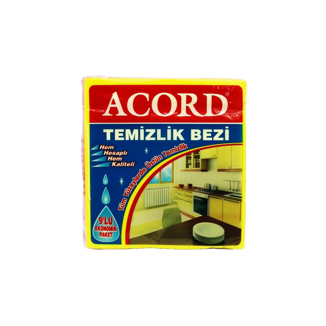 ACORD KOD-384 9 PARÇA  TEMİZLİK BEZİ 35X37CM (5293)