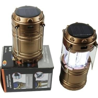 Avcı Feneri Kamp Lambası Şarjlı USB Girişi Solar (5293)
