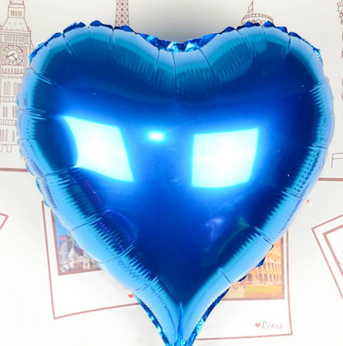 Kalp Uçan Balon Folyo Mavi 80 cm 32 inç (5293)