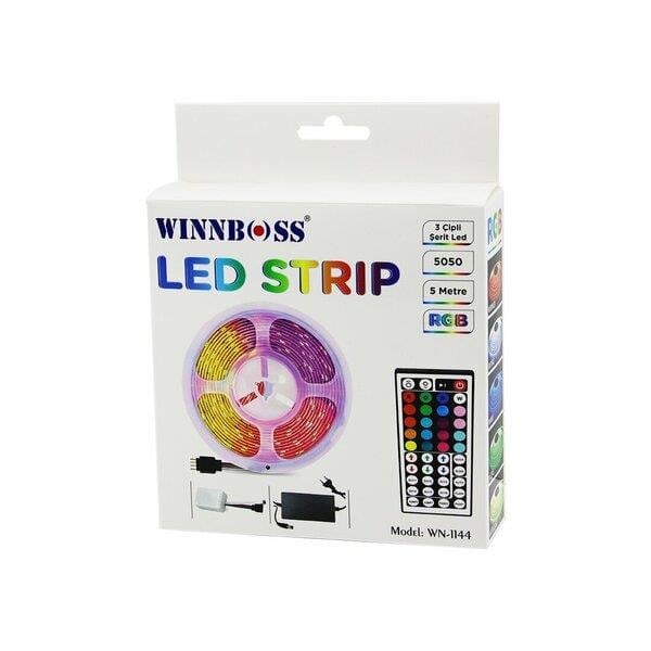 RGB 3ÇİP KUMANDALI ŞERİT LED 5MT (5293)
