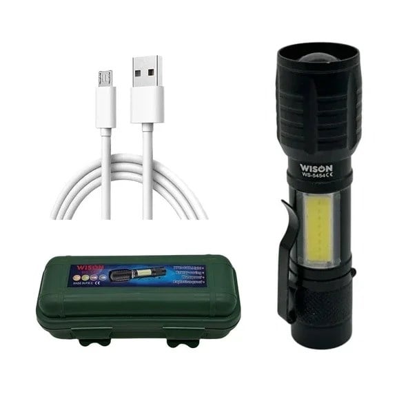 Wison WS-5454 LED Şarjlı Mini El Feneri (5293)