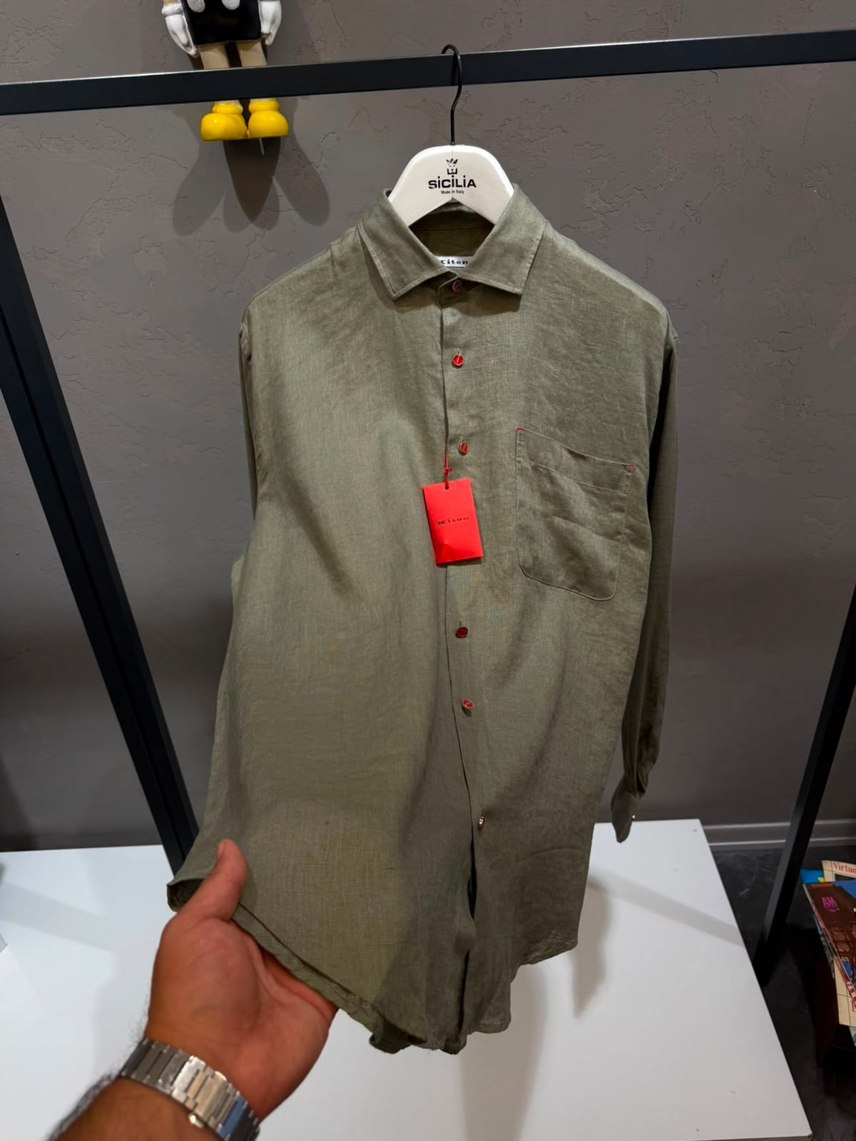 Kiton Keten Gömlek