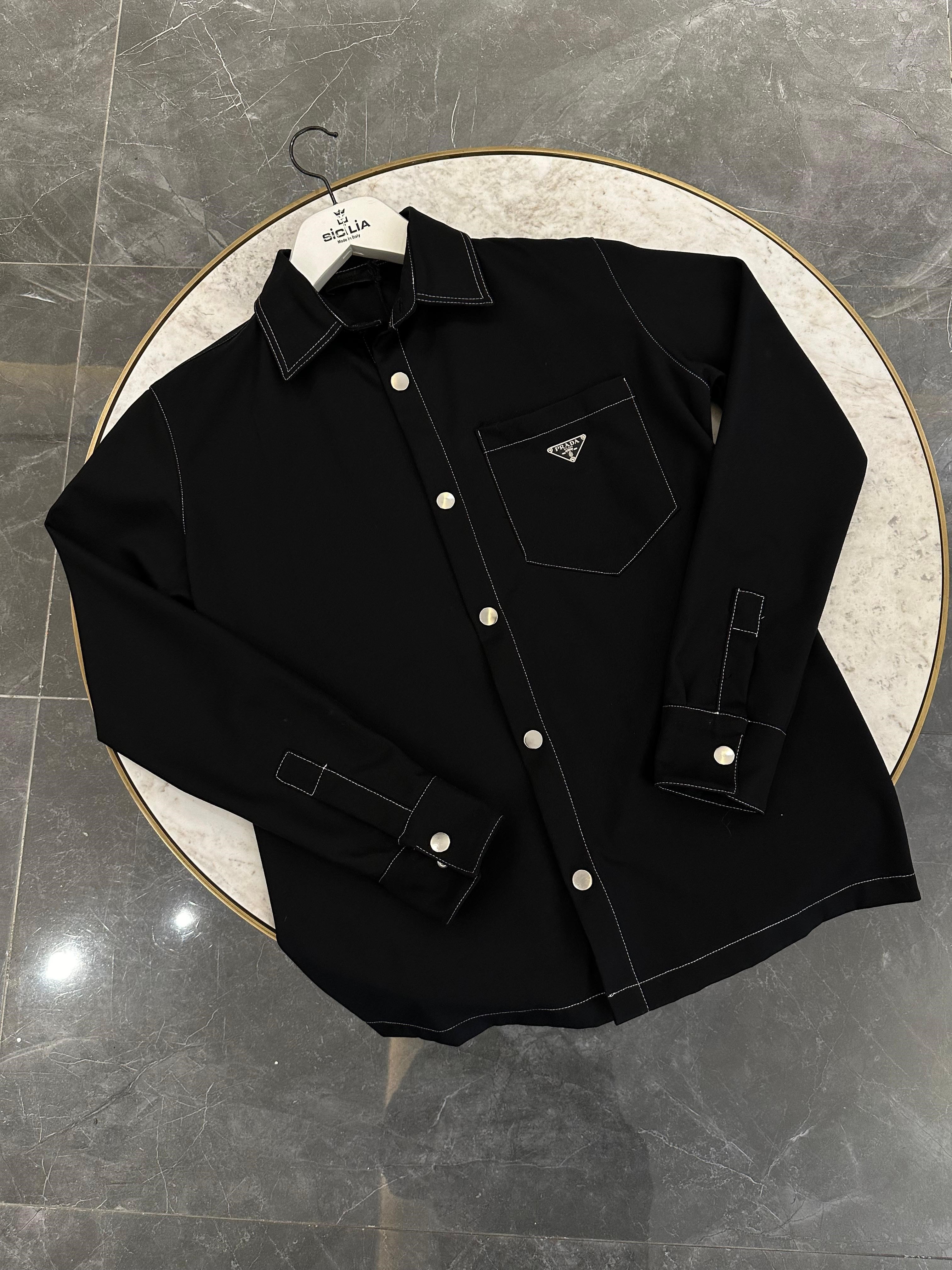 Prada Black Ceket Gömlek 