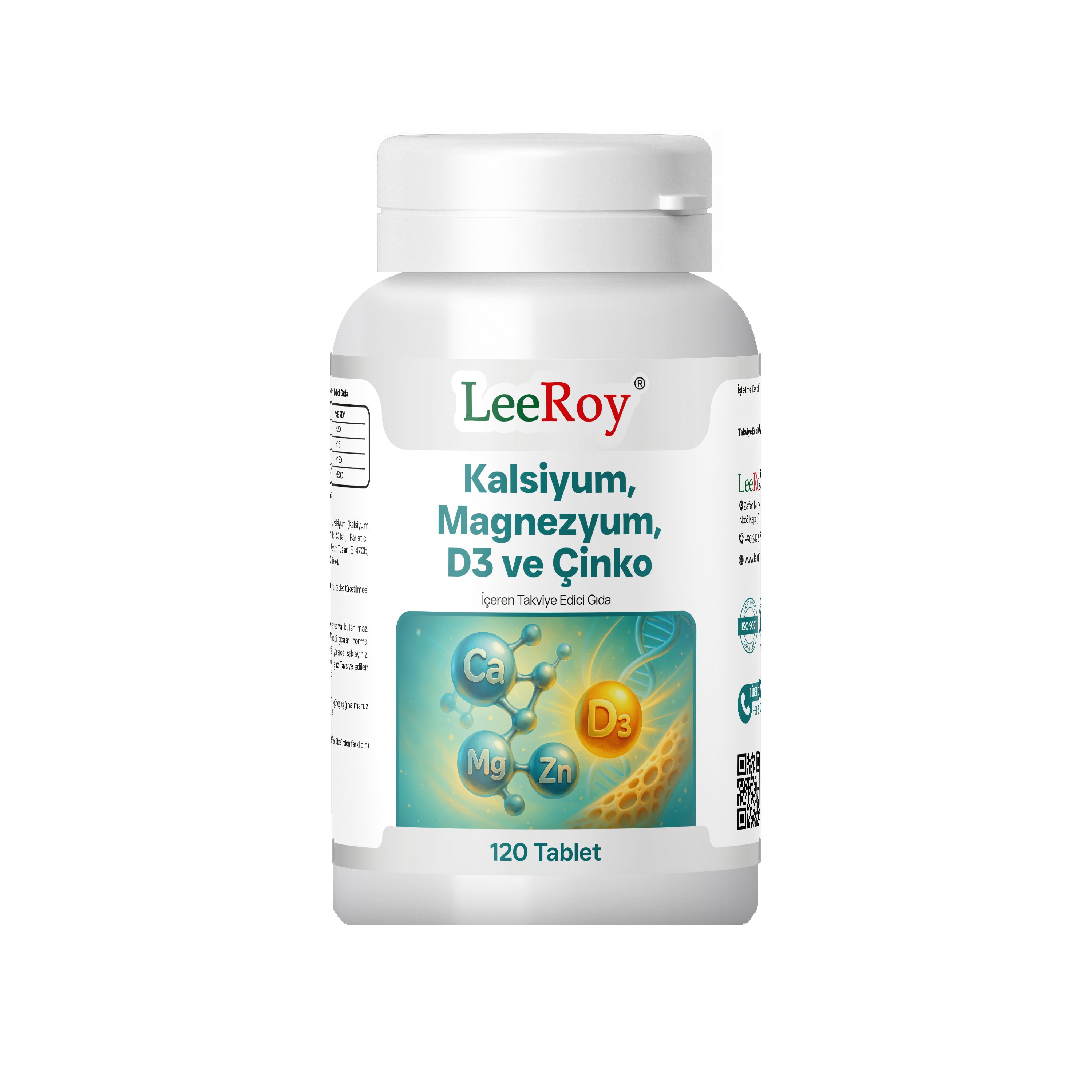 Leeroy Calcium Magnesium Zınc D3 120 Tablet