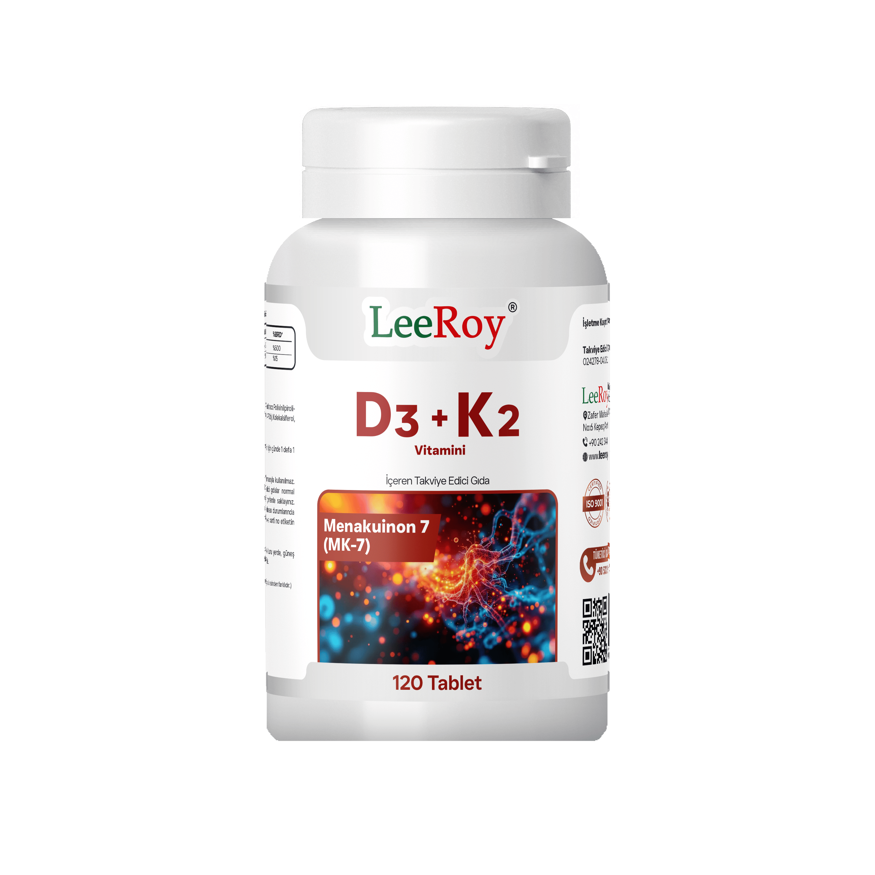 Leeroy D3 ve K2 Vitamini 120 Tablet