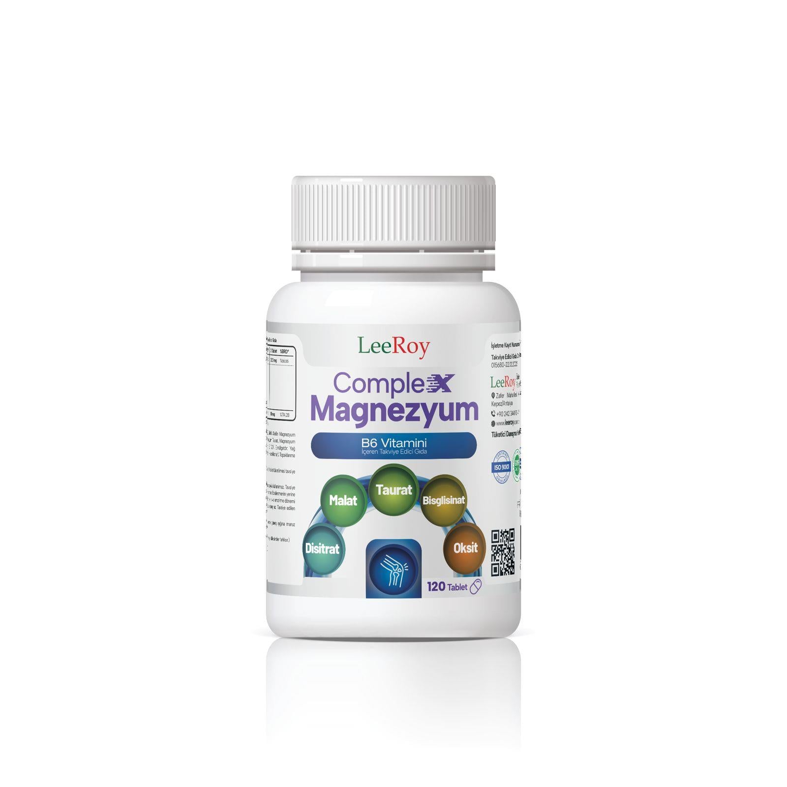 Leeroy Magnezyum Complex 120 Tablet