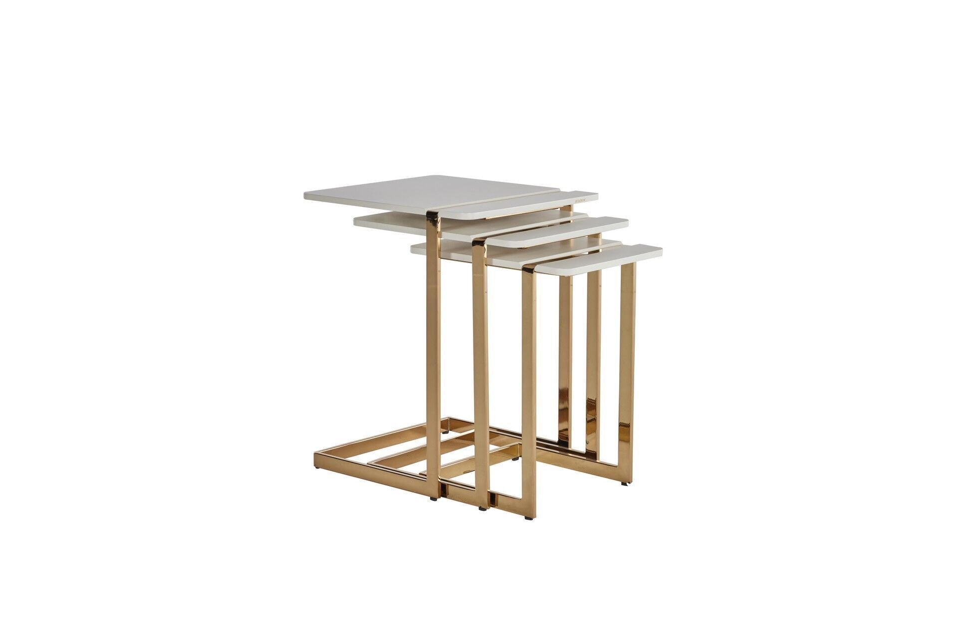 Resta Zigon Sehpa - Krem Gold