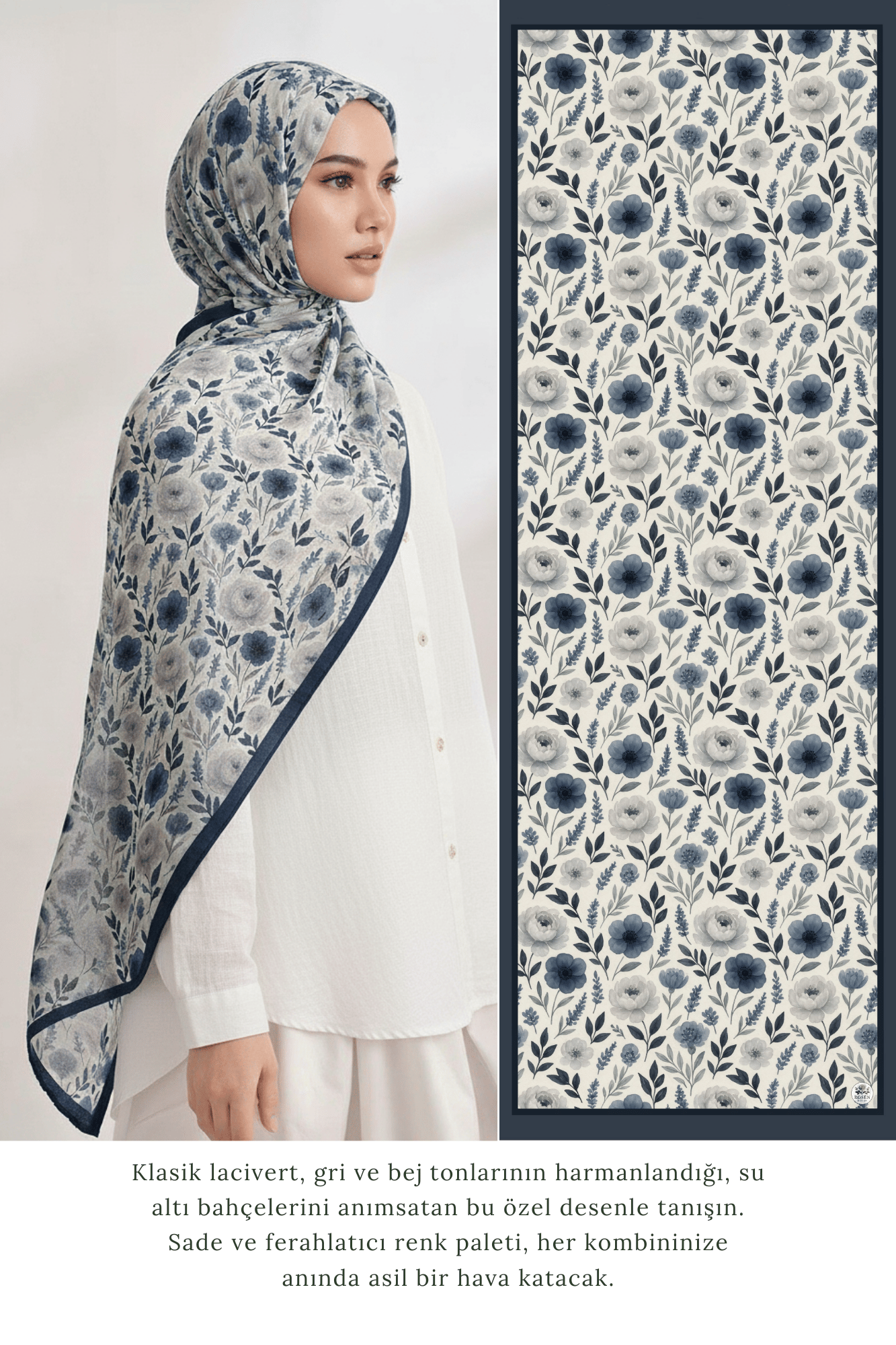 Arve desenli Soft Şal Tüm Ürünlerrosen design