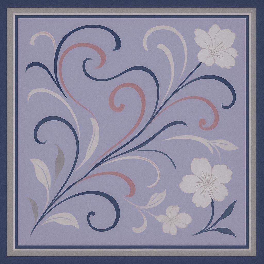 Desenli FularFularrosen design