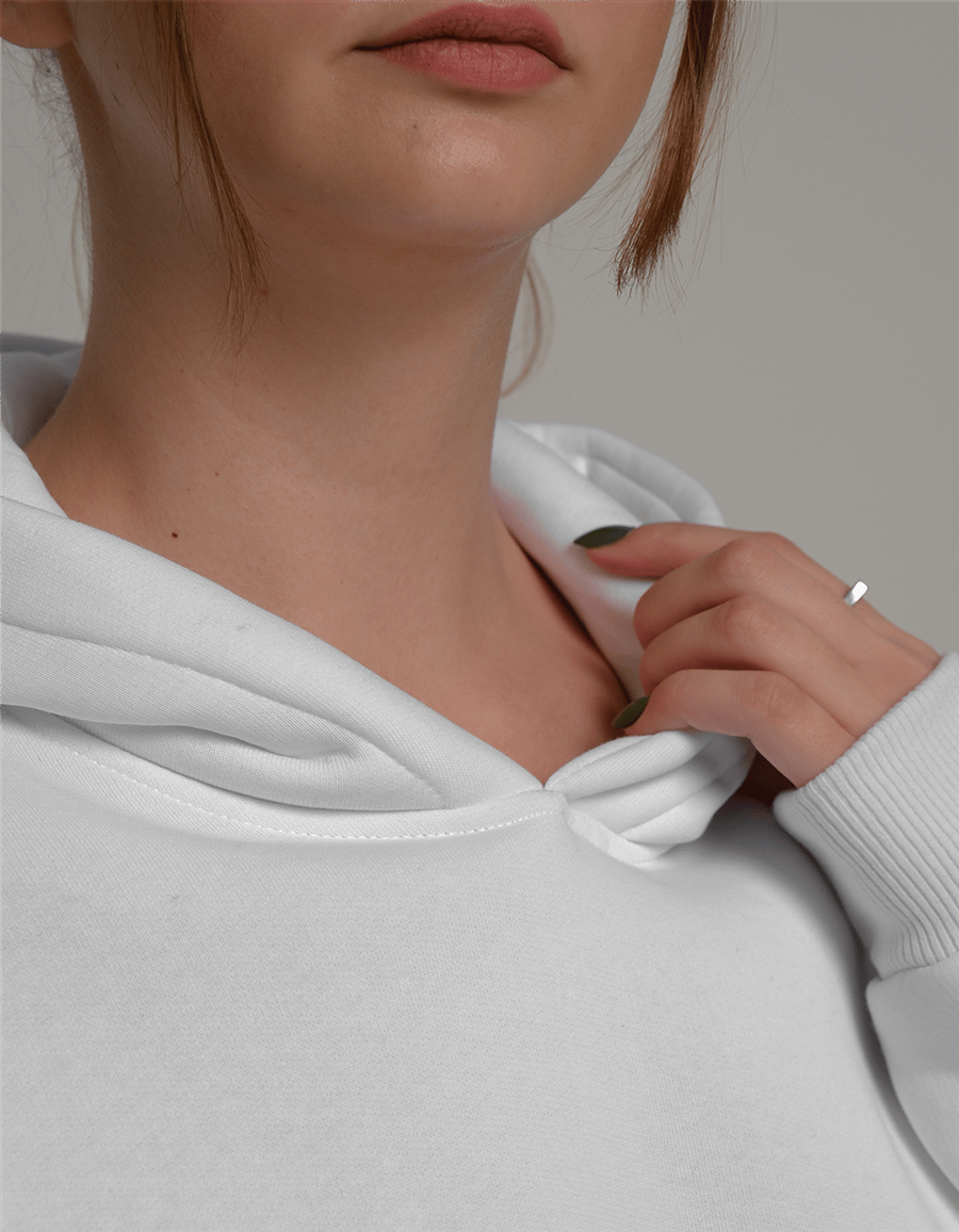 Fare Baskılı Unisex Kapüşonlu Sweatshirt