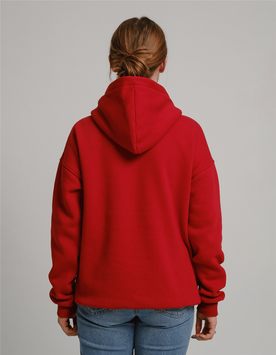 Fare Baskılı Unisex Kapüşonlu Sweatshirt