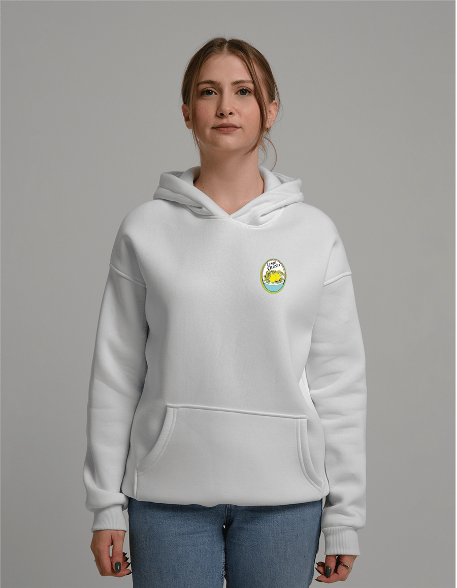 Lime Crush Baskılı Unisex Kapüşonlu Sweatshirt