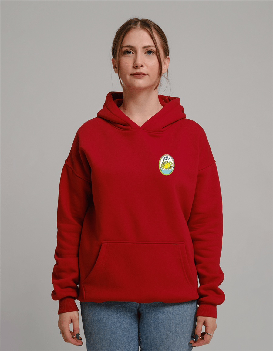 Lime Crush Baskılı Unisex Kapüşonlu Sweatshirt