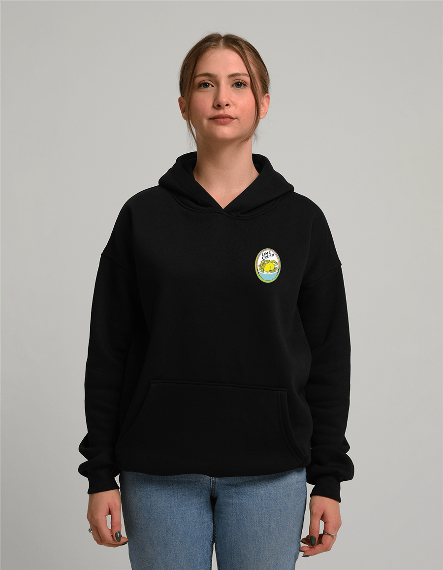 Lime Crush Baskılı Unisex Kapüşonlu Sweatshirt