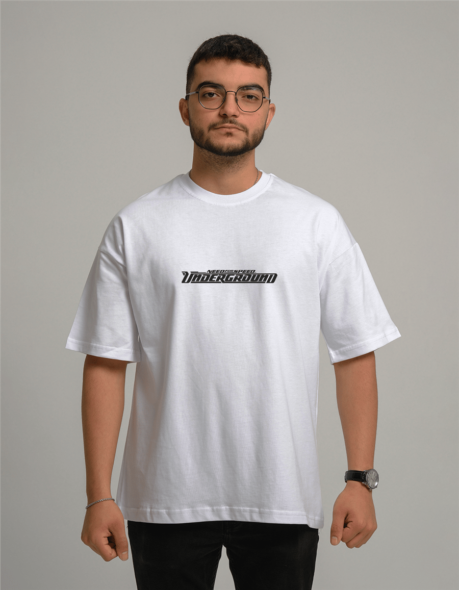 Need for Speed Underground Baskılı Unisex Oversize T-Shirt