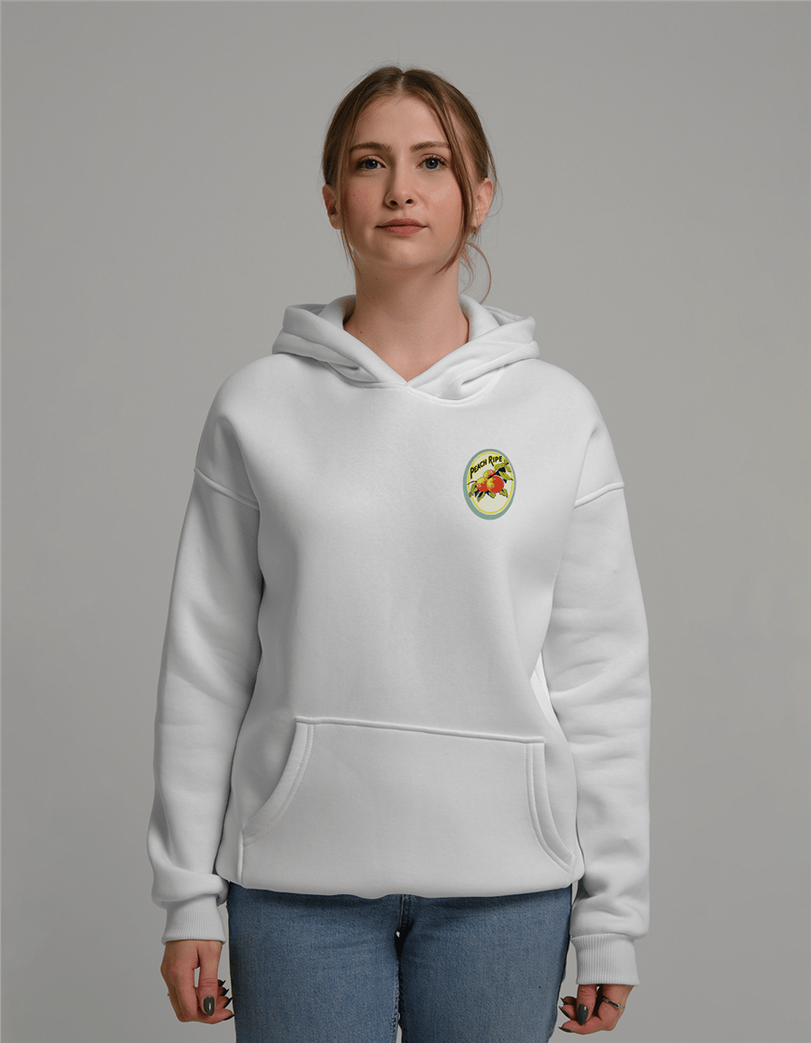Peach Ripe Baskılı Unisex Kapüşonlu Sweatshirt