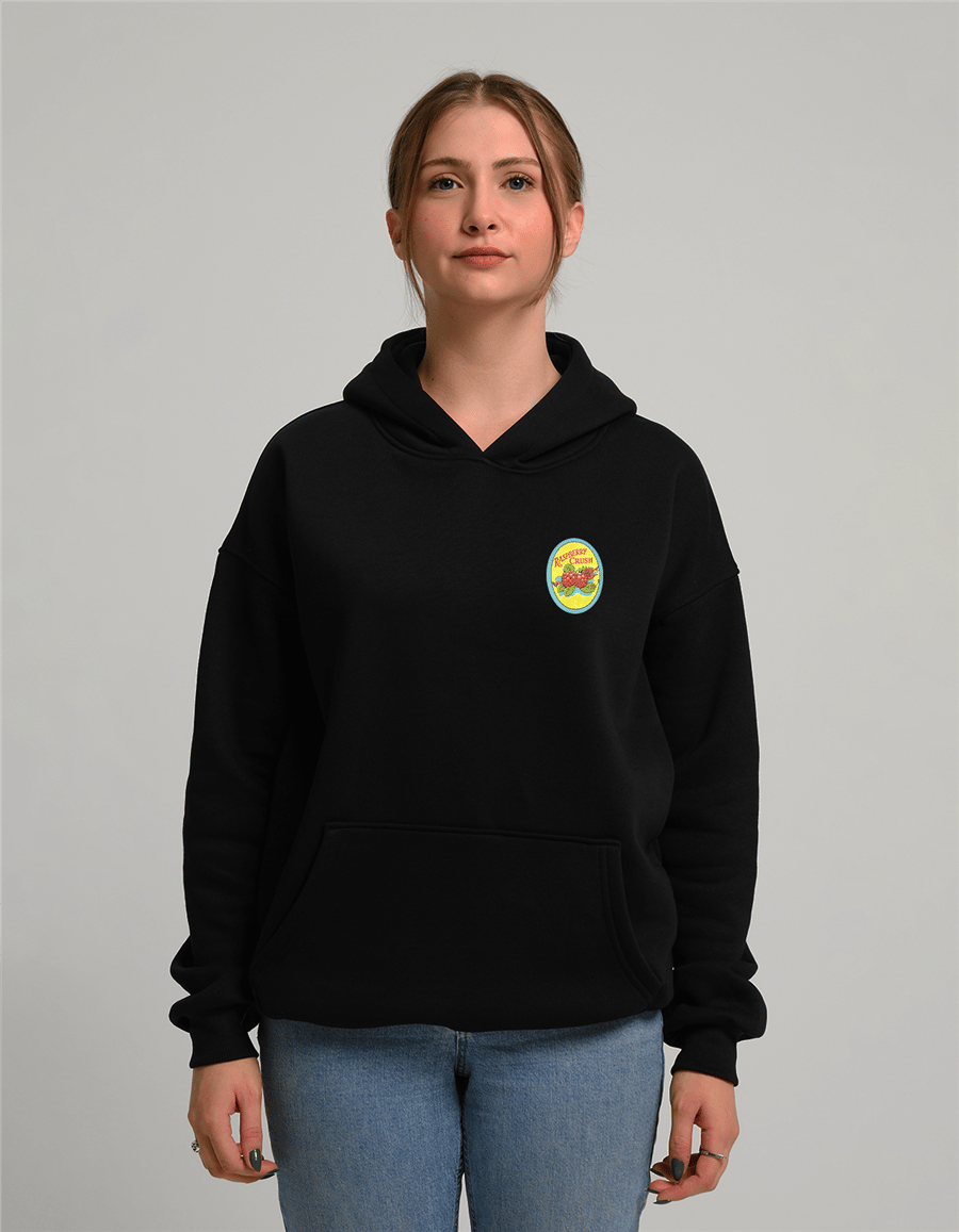 Raspberry Crush Baskılı Unisex Kapüşonlu Sweatshirt