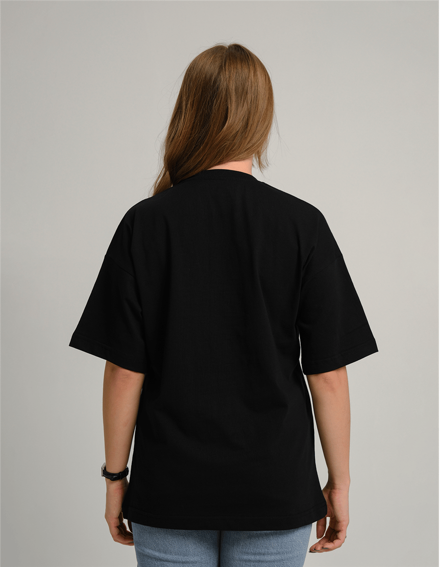 Raspberry Crush Baskılı Unisex Oversize T-Shirt