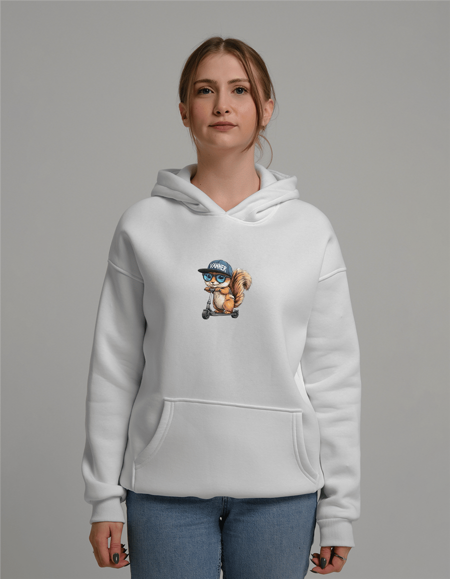 Sincap Baskılı Unisex Kapüşonlu Sweatshirt