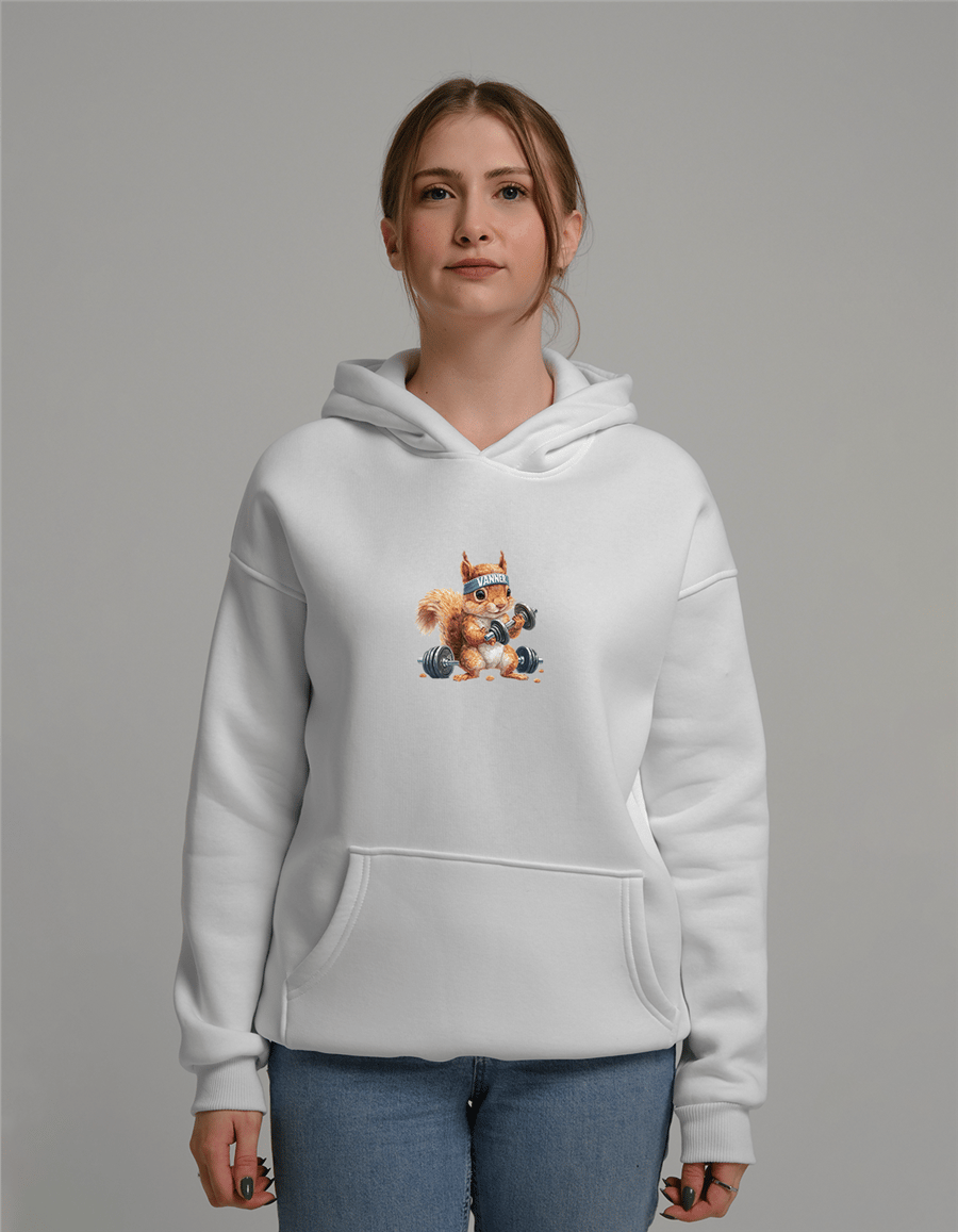 Sporcu Sincap Baskılı Unisex Kapüşonlu Sweatshirt