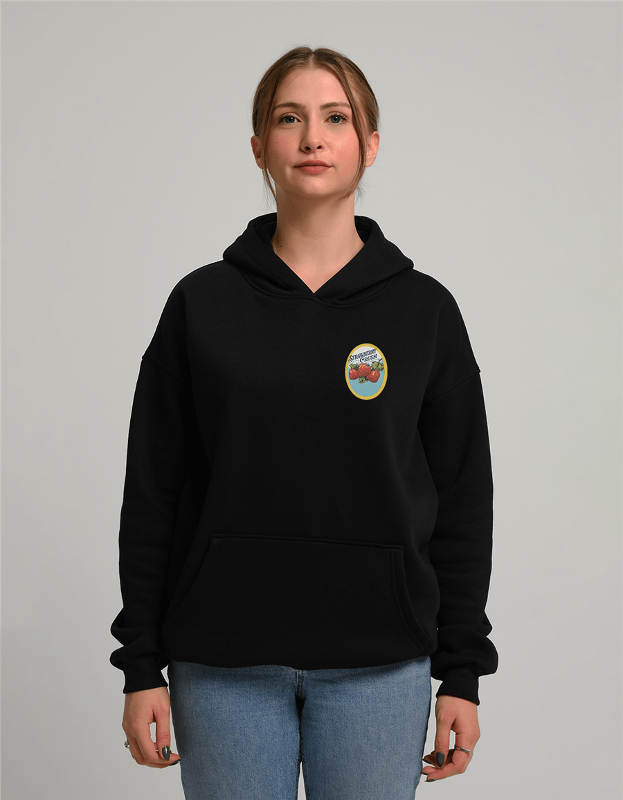 Strawberry Crush Baskılı Unisex Kapüşonlu Sweatshirt
